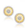 Soundra Stud Earrings by KaratCraft