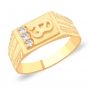 Jayadish Gold Om Ring by KaratCraft