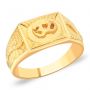 Jigyasa Gold Om Ring by KaratCraft