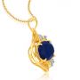 Estatue Blue Sapphire Pendant