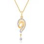 Enrolla Gold Pendant by KaratCraft
