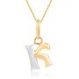 Kaia Alphabet K Pendant by KaratCraft