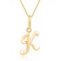 Karciska Alphabet K Pendant by KaratCraft