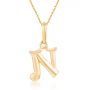 Neevah Alphabet N Pendant by KaratCraft