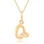 Qearti Alphabet Q Pendant by KaratCraft