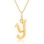 Yevett Alphabet Y Pendant by KaratCraft