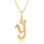 Yejo Alphabet Y Pendant by KaratCraft