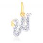 Wendy Alphabet W Pendant by KaratCraft