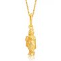 Lord Krishna Plain Gold Pendant by KaratCraft