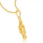 Lord Krishna Plain Gold Pendant