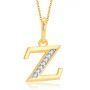 Zephr Alphabet Z Pendant by KaratCraft