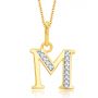 Maina Name M Pendant by KaratCraft