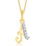 Arom Alphabet A Pendant by KaratCraft