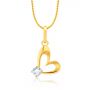 Light weight gold pendant