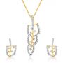 Laya Pendant Set by KaratCraft