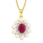 Atosie Pearl and Ruby Necklace set