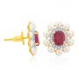 Atosie Pearl and Ruby Necklace set
