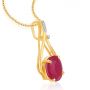 Furly Ruby and Diamond Pendant Set