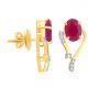 Furly Ruby and Diamond Pendant Set