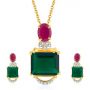 Delaun Diamond Necklace set by KaratCraft