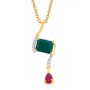 Fresnay Ruby and Emerald Necklace set