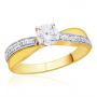 Raelin Preset Solitaire Engagement Ring by KaratCraft