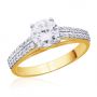 Lyenne Cathedral Engagement Ring by KaratCraft