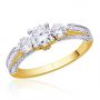 Trivoli Solitaire Wedding Ring by KaratCraft