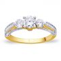 Trivoli Solitaire Wedding Ring