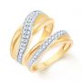 Glitter Couple Wedding Bands