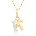 Kaia Alphabet K Pendant by KaratCraft