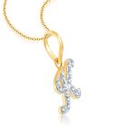 Kalonice Alphabet K Pendant by KaratCraft