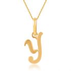 Yejo Alphabet Y Pendant by KaratCraft