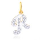 Rasha Alphabet R Pendant by KaratCraft