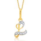 Li Initial L Pendant by KaratCraft